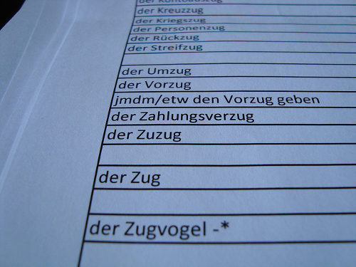 vocabulaire allemand