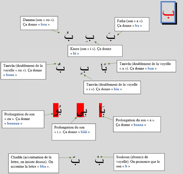 Règles de lecture et d'écriture de l'arabe